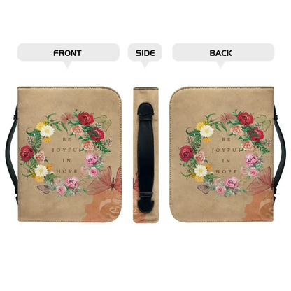 Classic Leather Print Personalized Bible Cover Case Bags