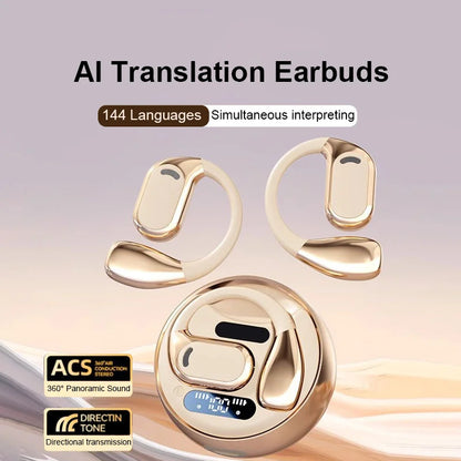 YOCUNKER AI Translation Earbuds - Bluetooth 5.4, 144 Languages