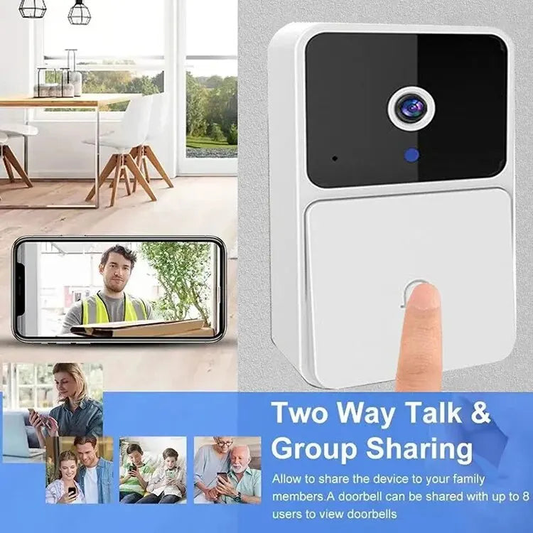 Smart Home Wireless Video Doorbell With Night Vision