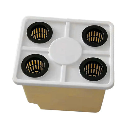 Hydroponics Bucket with Siphon Elbows for Easy Plant Growth