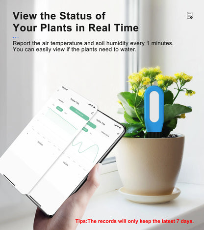 GIRIER Smart Bluetooth Soil Moisture Meter for Smart Gardening