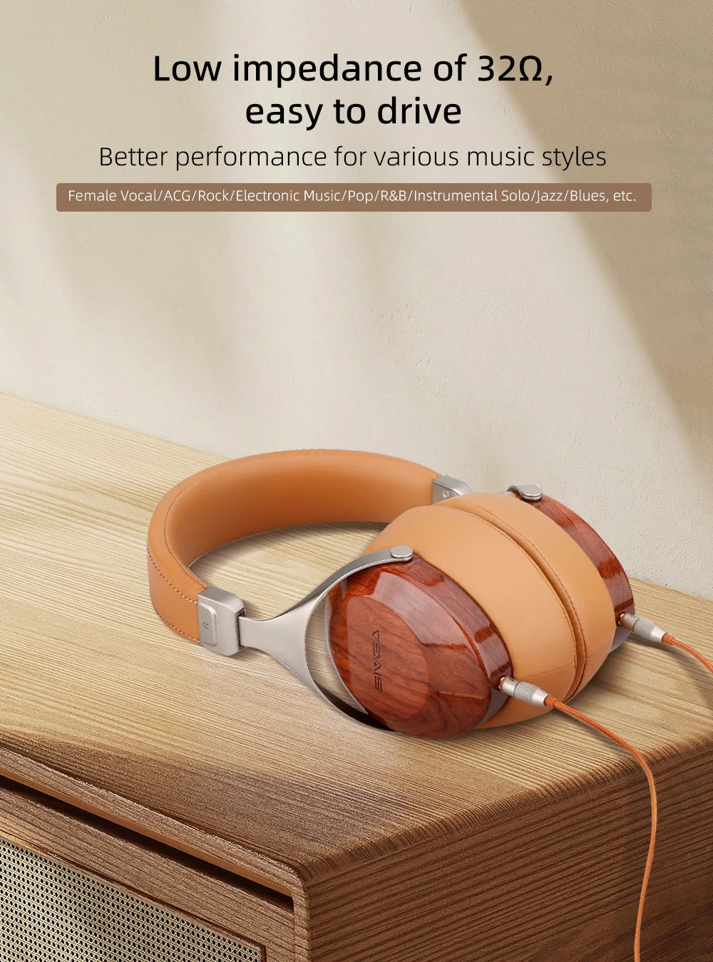 SIVGA SV021/Robin Wood Headphone with 50mm Driver