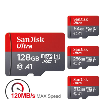 Carte microSD SanDisk 128 Go - Vitesse A1 pour des performances rapides