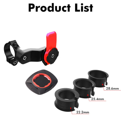 Shunmaii Universal Motorcycle Phone Holder - 360° Rotatable Mount