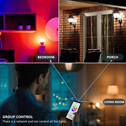 Tuya Smart LED Bulb E27 - Bluetooth RGB Lamp for Ambiance