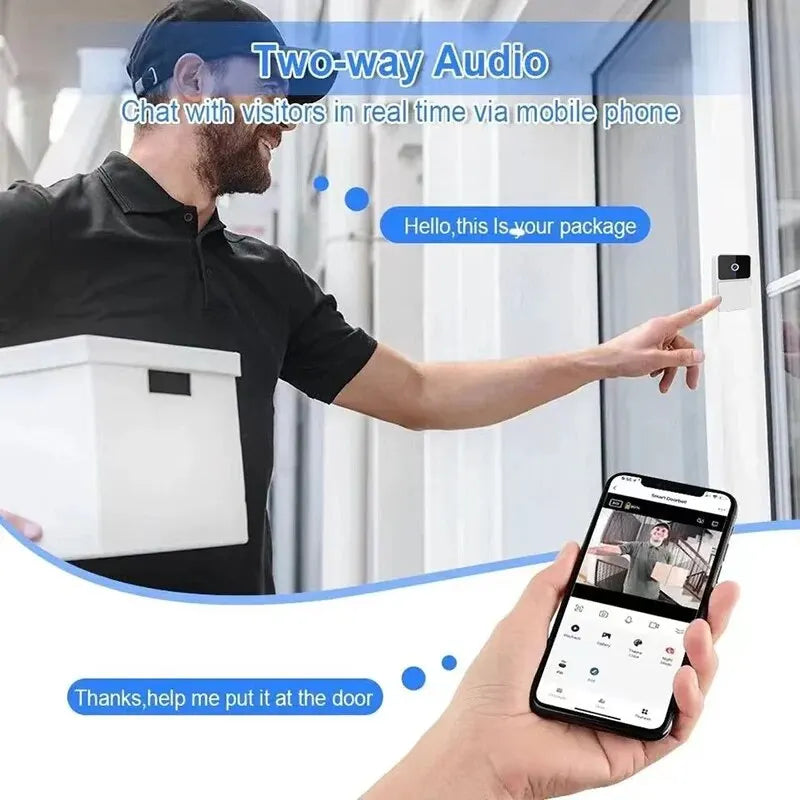 Smart Home Wireless Video Doorbell With Night Vision