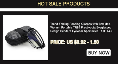 KLASSNUM Folding Anti Blue Light Reading Glasses - Stylish & Portable