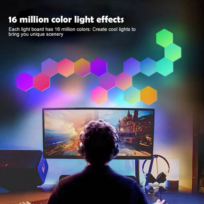 Smart RGB Hexagonal Lamp with Remote Control