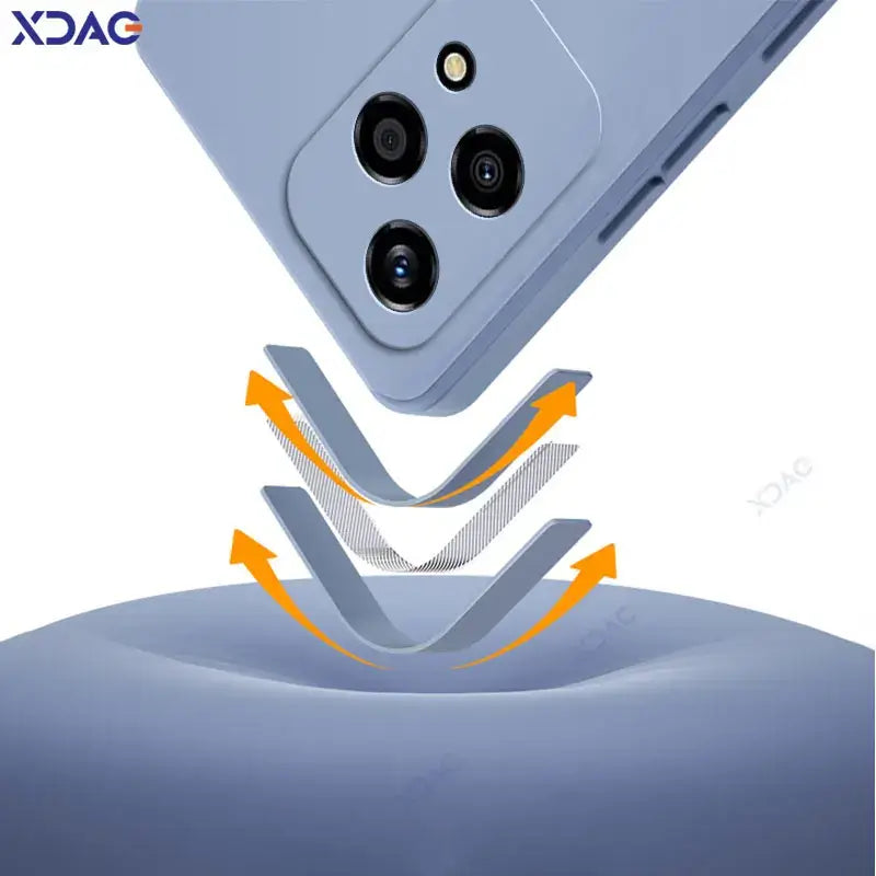Luxury Dual Layer Silicone Case for Honor 200 Lite 5G