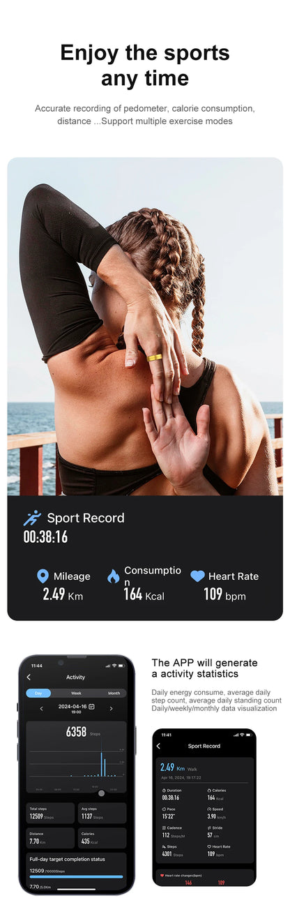 COLMI R06 Smart Ring - Heart Rate & Oxygen Monitor