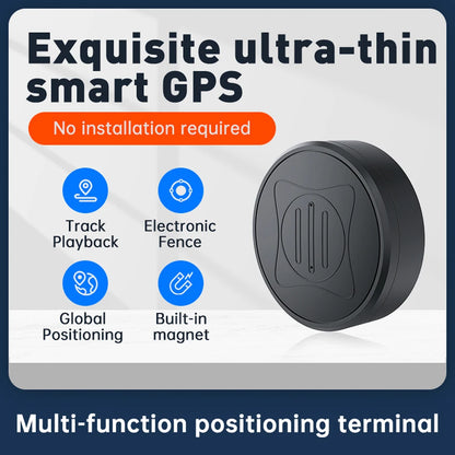 Image of the Mini GPS Tracker - Real-Time Magnetic Smart Locator, an ultra-thin device with real-time tracking, track playback, electronic fence, global positioning, and a built-in magnet for easy use. Enjoy enhanced safety alerts with no installation required.