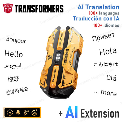 Transformers TF-T51 AI koptelefoon - Draadloos vertaalapparaat