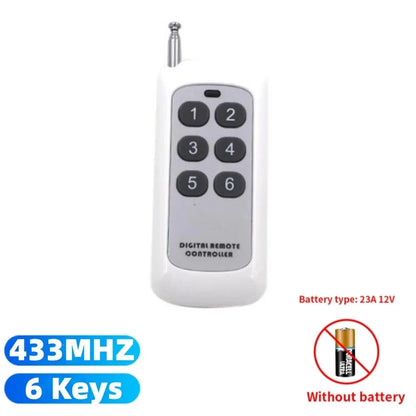 433MHz RF Remote Control for Smart Home & Garage