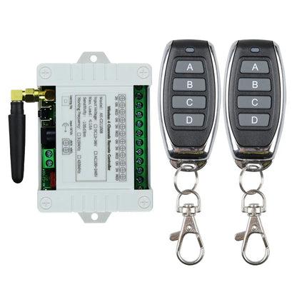 Smart 4 Channel RF Relay Switch - 10A Remote Control
