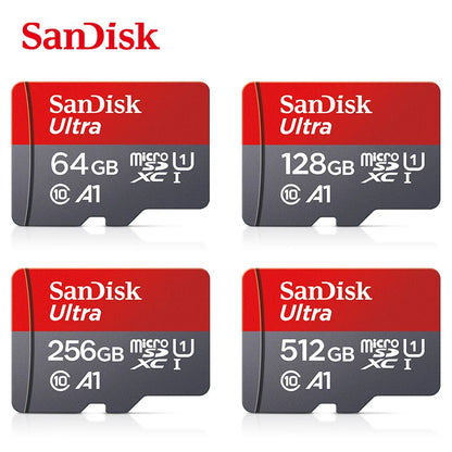 Carte microSD SanDisk 128 Go - Vitesse A1 pour des performances rapides