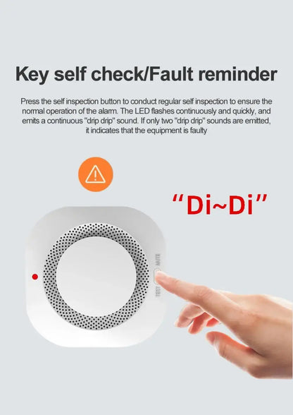 Haozee Smart Zigbee/WiFi Smoke Detector with APP Alerts (Détecteur de fumée intelligent Zigbee/WiFi avec alertes APP)