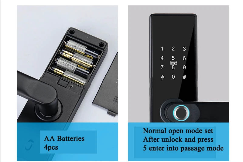 RAYKUBE Tuya Wifi Smart Lock H4 - Keyless Access Solution
