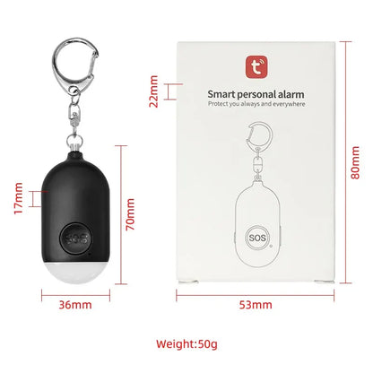 NoEnName Emergency SOS Personal Alarm nøkkelring - 130dB Alert