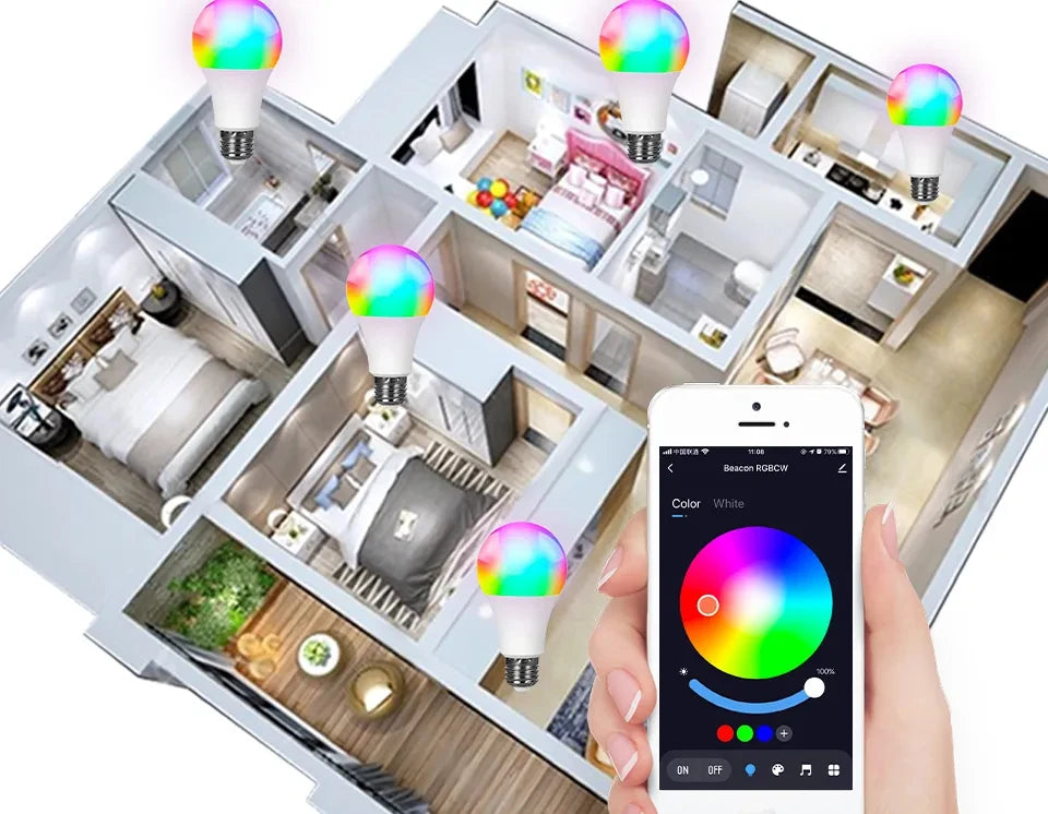 Smart RGB LED Bulb E27 - Tuya App Controlled