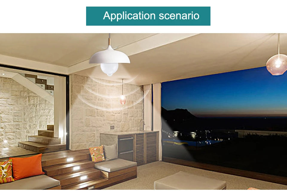 Lampadina LED con sensore di movimento PIR intelligente - Risparmio energetico 12W