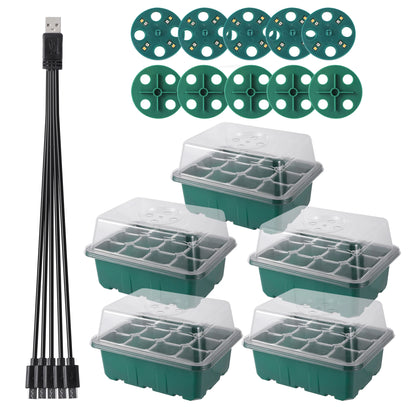 Seed Starter Tray Box With LED Grow Light for Fast Germination