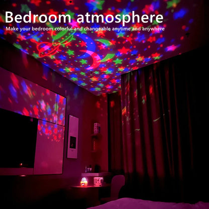 Sternengalaxie-Projektorleuchte mit RGB-Fernbedienung