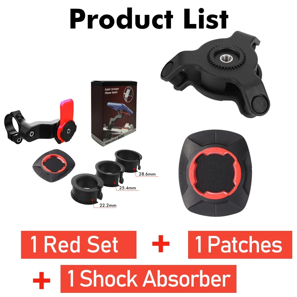 Shunmaii Universal Motorcycle Phone Holder - 360° Rotatable Mount