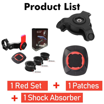 Shunmaii Universal Motorcycle Phone Holder - 360° Rotatable Mount