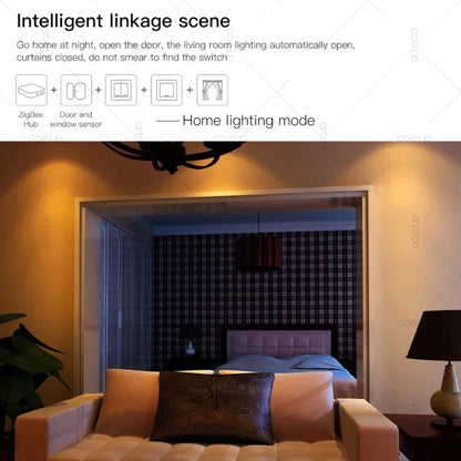 Smart Zigbee Door Sensor With App Alerts For Safety