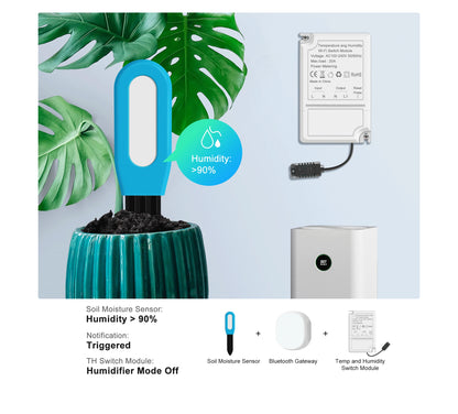 GIRIER Smart Bluetooth Soil Moisture Meter for Smart Gardening