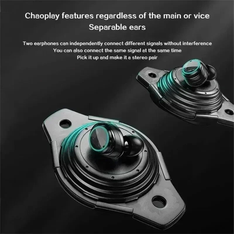 VIKEFON TWS Bluetooth Touch Control Brusreducerande öronsnäckor