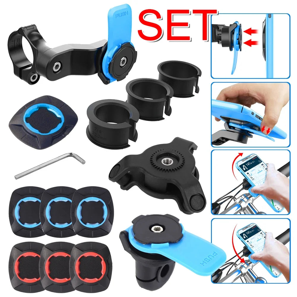 Shunmaii Universal Motorcycle Phone Holder - 360° Rotatable Mount