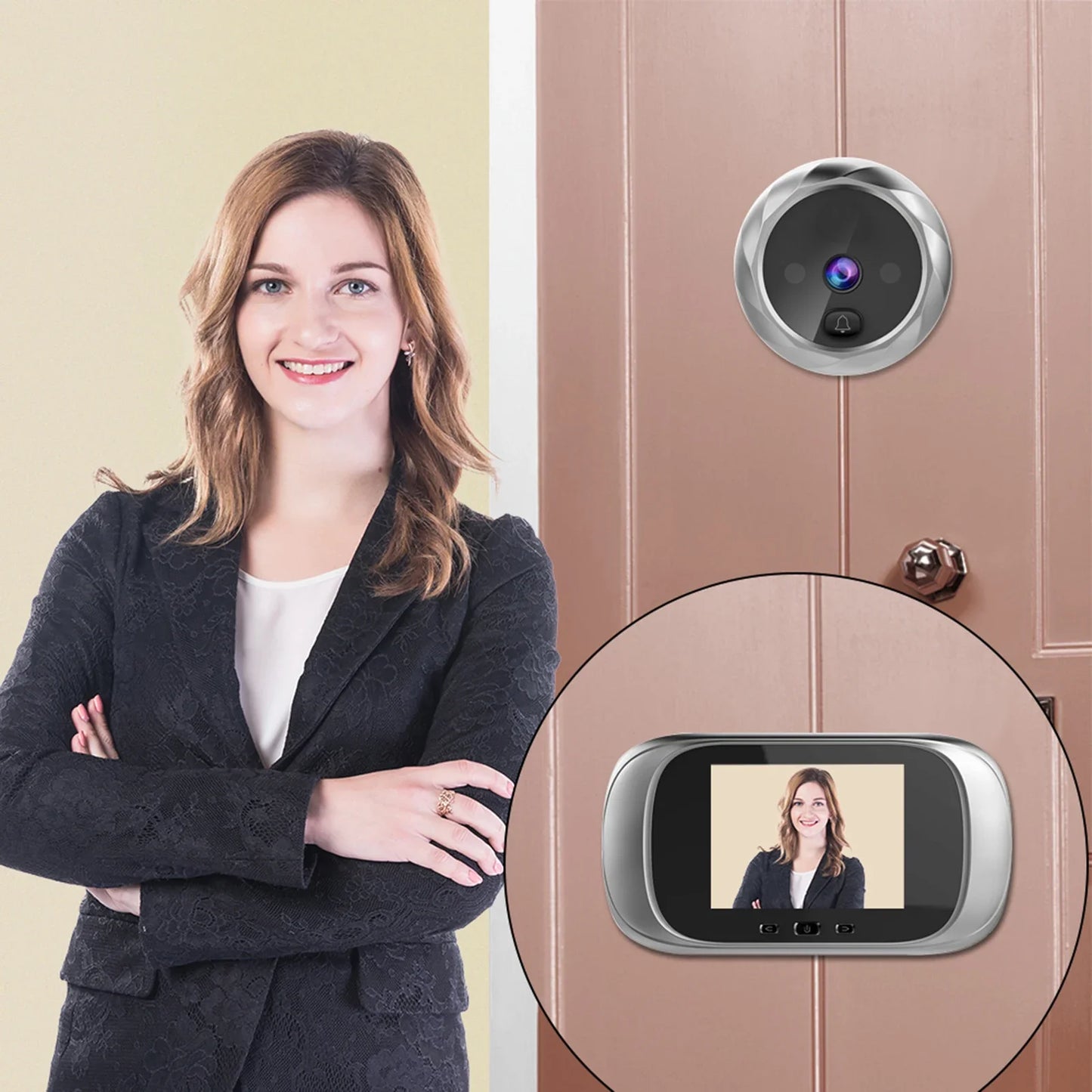 Nooberone 2.8-Inch Digital Door Viewer With Night Vision