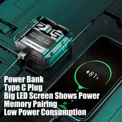 VIKEFON TWS Bluetooth Touch Control Brusreducerande öronsnäckor