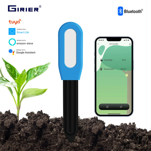 GIRIER Smart Bluetooth Soil Moisture Meter for Smart Gardening