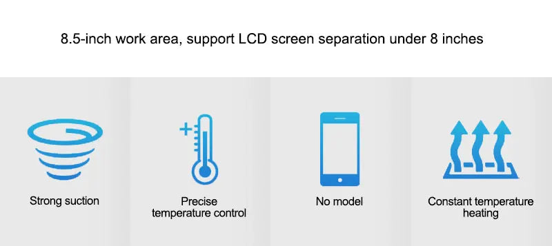 SUNSHINE S-918L LCD-skjermseparator med supersug