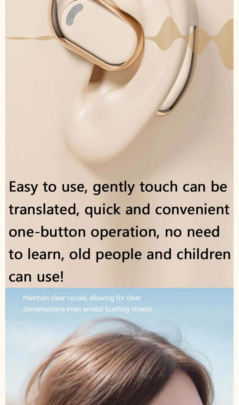 YOCUNKER AI Translation Earbuds - Bluetooth 5.4, 144 Languages