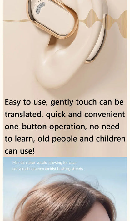 YOCUNKER AI Translation Earbuds - Bluetooth 5.4, 144 Languages