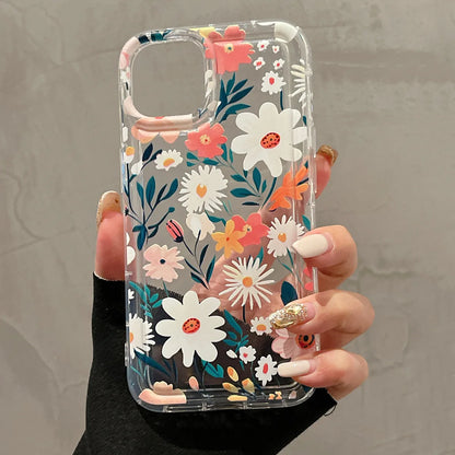 Trendy Floral TPU Phone Case - Shockproof & Stylish Design