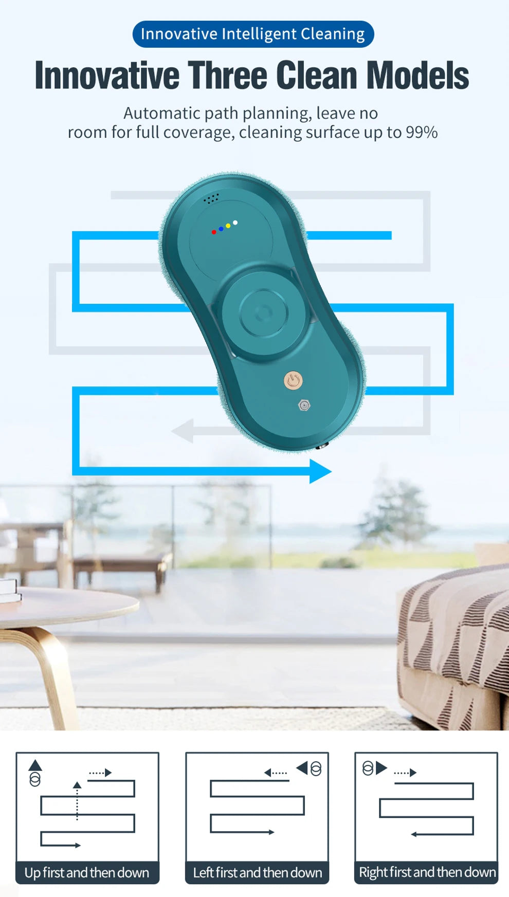 Robot lavavetri Purerobo W-R1 Smart APP Vacuum