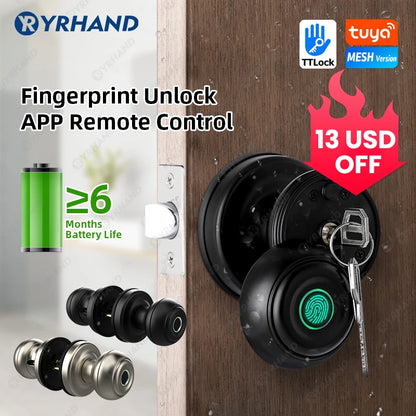 YRHAND Bluetooth Smart Lock - Easy Install Biometric Access