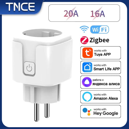 Presa intelligente TNCE EU Plug - Controllo vocale Wi-Fi e monitoraggio dell'energia