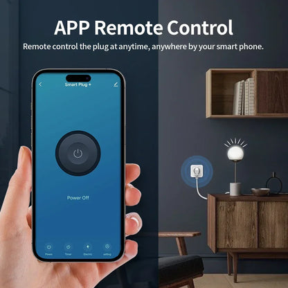 Presa intelligente TNCE EU Plug - Controllo vocale Wi-Fi e monitoraggio dell'energia