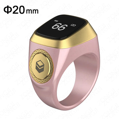 ZONGJI Smart Tasbih Ring - Track Prayers & Steps