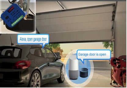 Smart Tuya WiFi Garage Door Receiver With Voice Control