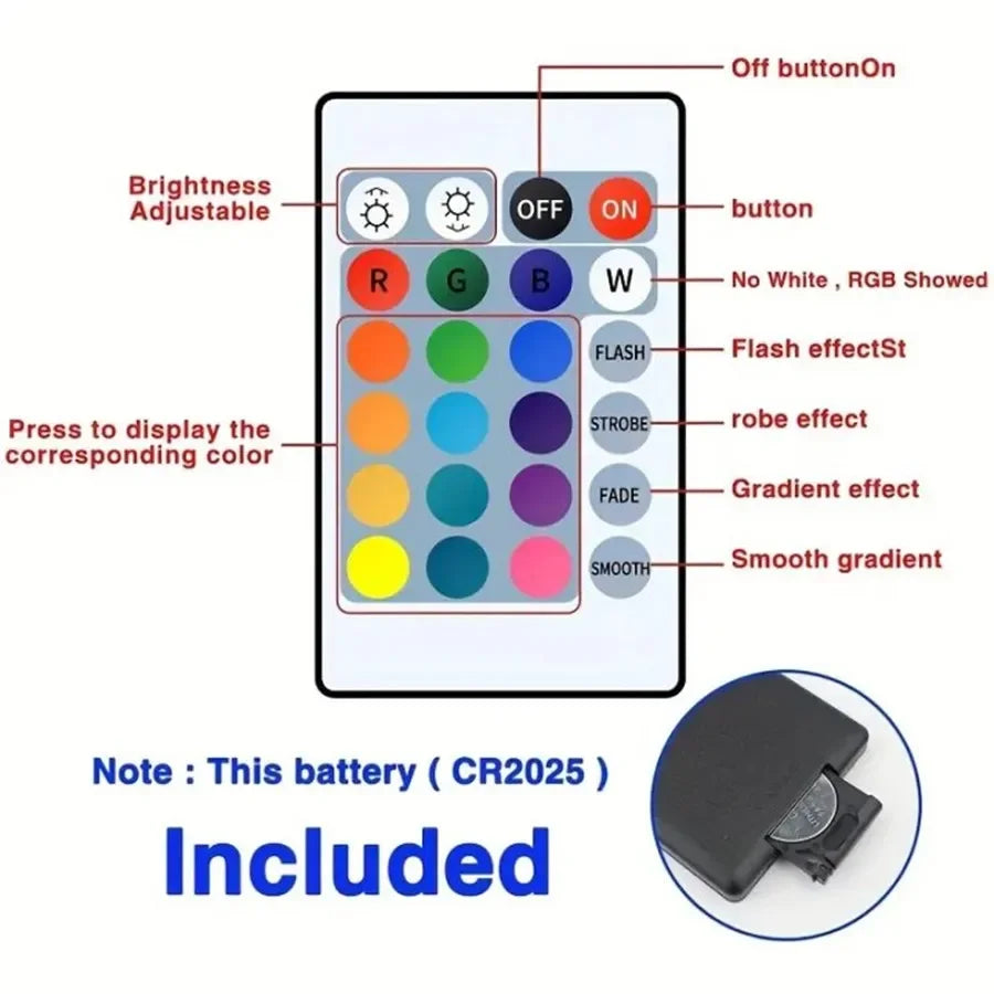 Smart RGB LED-stripelys med Bluetooth-appkontroll