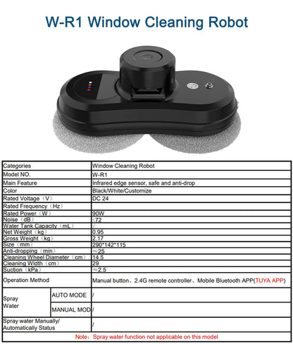 Robot lavavetri Purerobo W-R1 Smart APP Vacuum