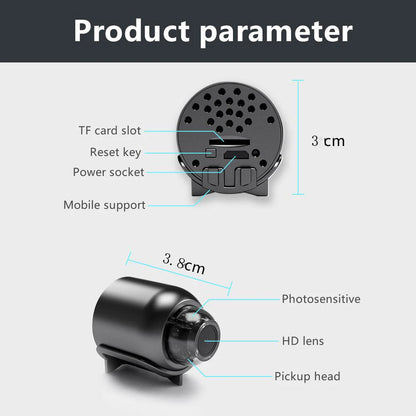 X5 Mini HD 1080P WiFi Camera - Stylish Home Security Monitor