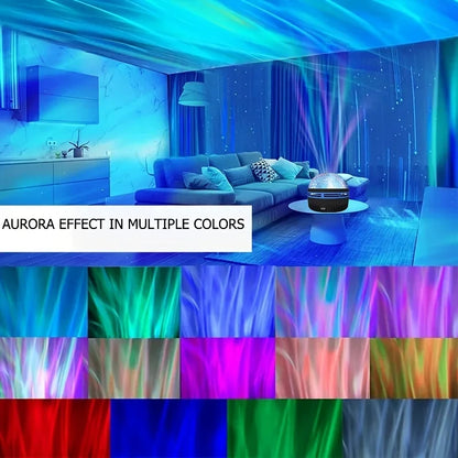 Sternengalaxie-Projektorleuchte mit RGB-Fernbedienung