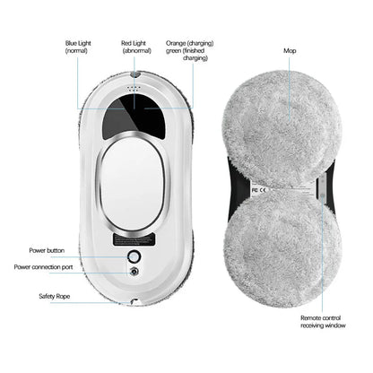 Robot nettoyeur de vitres électrique intelligent Robot nettoyeur de vitres électrique intelligent